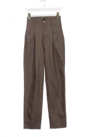 Дамски панталон Massimo Dutti, Размер XS, Цвят Зелен, Цена 62,00 лв.