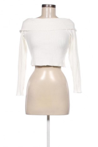 Damski sweter Bershka, Rozmiar M, Kolor Biały, Cena 66,67 zł