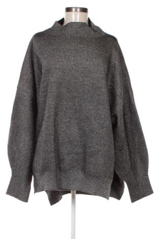 Дамски пуловер H&M, Размер XL, Цвят Сребрист, Цена 23,99 лв.