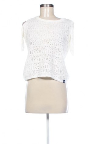 Damenpullover Superdry, Größe S, Farbe Ecru, Preis 25,07 €