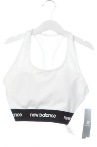 Дамски спортен топ New Balance, Размер XS, Цвят Бял, Цена 53,99 лв.