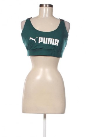 Дамски спортен топ PUMA, Размер XL, Цвят Зелен, Цена 34,99 лв.