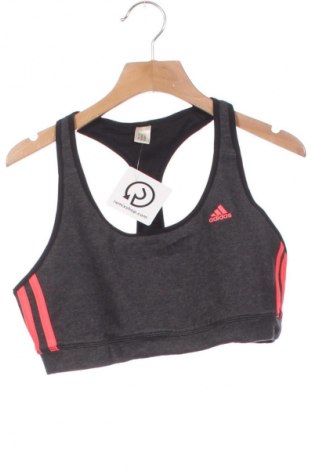 Γυναίκειο αθλητικό τοπ Adidas, Μέγεθος XXS, Χρώμα Γκρί, Τιμή 17,39 €