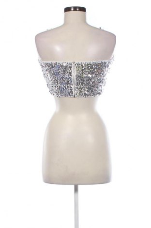 Damski top SHEIN, Rozmiar M, Kolor Srebrzysty, Cena 124,48 zł
