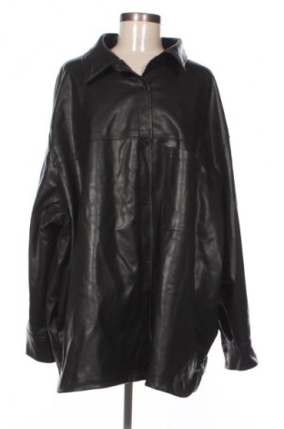 Damska kurtka skórzana H&M, Rozmiar 4XL, Kolor Czarny, Cena 146,99 zł