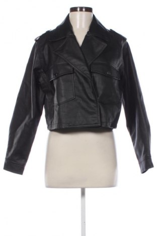 Damen Lederjacke Sinsay, Größe M, Farbe Schwarz, Preis 41,36 €