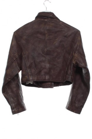 Damen Lederjacke Stradivarius, Größe XS, Farbe Braun, Preis 49,29 €