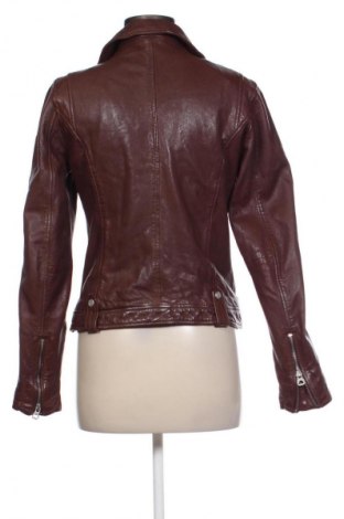 Geacă de piele pentru femei Unbranded, Mărime S, Culoare Maro, Preț 270,16 Lei