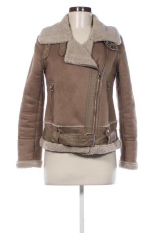 Дамско палто Zara, Размер XS, Цвят Бежов, Цена 99,37 лв.