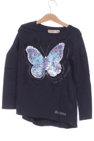 Dětská halenka  Desigual, Velikost 8-9y/ 134-140 cm, Barva Modrá, Cena  253,00 Kč