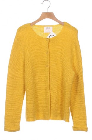 Kinder Strickjacke Zara, Größe 8-9y/ 134-140 cm, Farbe Gelb, Preis 11,99 €