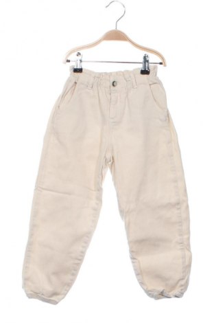 Детски дънки Zara, Размер 3-4y/ 104-110 см, Цвят Екрю, Цена 48,45 лв.