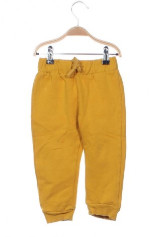 Dziecięce spodnie sportowe United Colors Of Benetton, Rozmiar 18-24m/ 86-98 cm, Kolor Żółty, Cena 32,99 zł