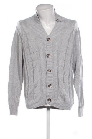 Herren Strickjacke Straight Up, Größe L, Farbe Grau, Preis 26,99 €