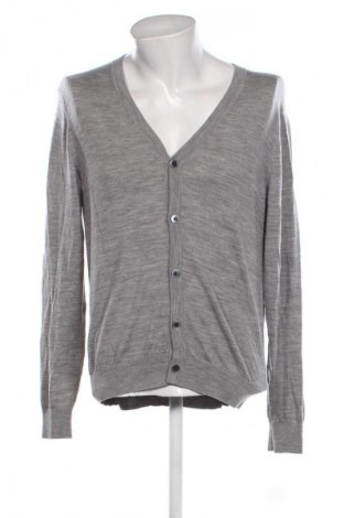 Herren Strickjacke Uniqlo, Größe M, Farbe Grau, Preis 33,99 €