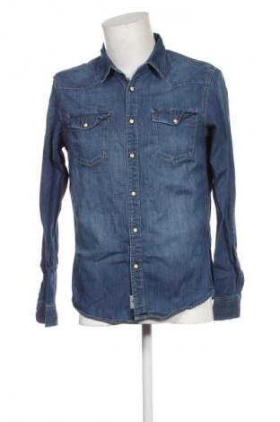 Herrenhemd H&M L.O.G.G., Größe M, Farbe Blau, Preis 14,83 €