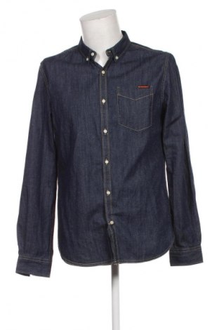 Cămașă de bărbați Superdry, Mărime L, Culoare Albastru, Preț 92,99 Lei