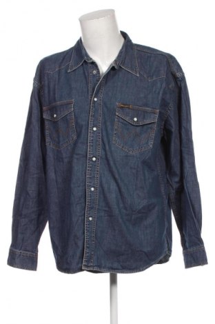 Herrenhemd Wrangler, Größe XXL, Farbe Blau, Preis € 20,99