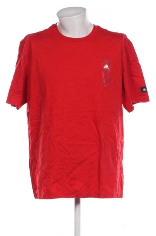 Herren T-Shirt Adidas, Größe 3XL, Farbe Rot, Preis € 18,99
