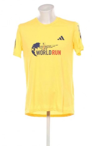 Męski T-shirt Adidas, Rozmiar M, Kolor Żółty, Cena 88,99 zł