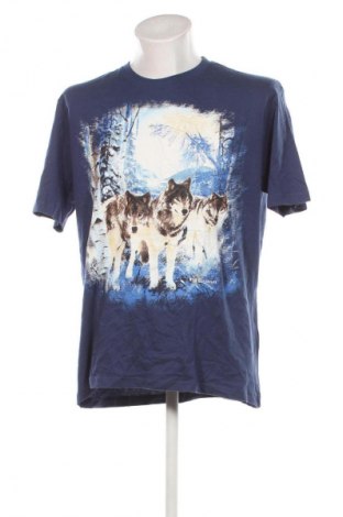 Męski T-shirt Atlas For Men, Rozmiar XL, Kolor Niebieski, Cena 62,99 zł