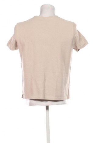 Męski T-shirt Bershka, Rozmiar L, Kolor Beżowy, Cena 44,94 zł