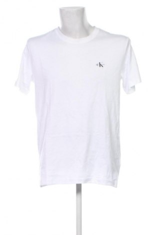 Męski T-shirt Calvin Klein Jeans, Rozmiar L, Kolor Biały, Cena 252,99 zł