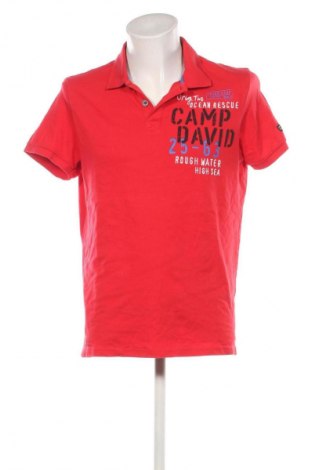 Herren T-Shirt Camp David, Größe L, Farbe Rot, Preis € 36,26