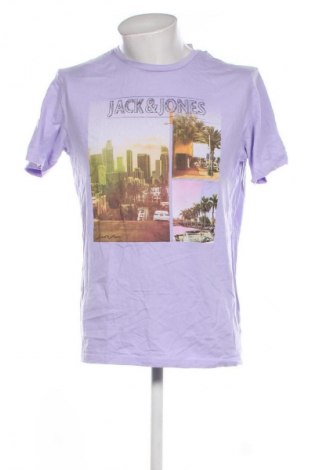 Męski T-shirt Jack & Jones, Rozmiar L, Kolor Fioletowy, Cena 59,99 zł