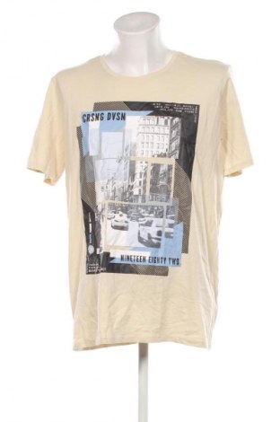 Ανδρικό t-shirt Jean Pascale, Μέγεθος XXL, Χρώμα  Μπέζ, Τιμή 12,99 €