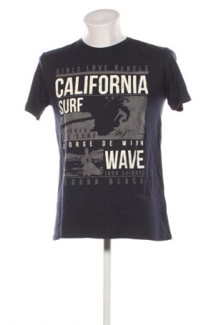 Męski T-shirt Jean Pascale, Rozmiar M, Kolor Niebieski, Cena 62,99 zł