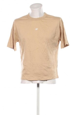 Męski T-shirt New Balance, Rozmiar L, Kolor Beżowy, Cena 88,99 zł