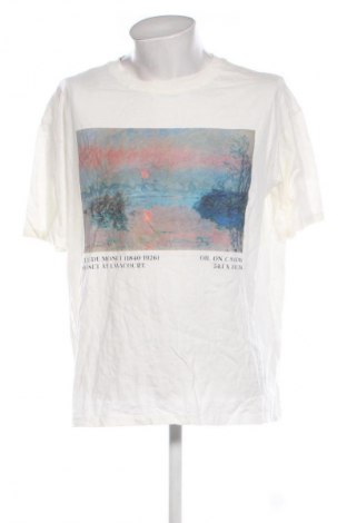Męski T-shirt Pull&Bear, Rozmiar XL, Kolor Biały, Cena 101,99 zł