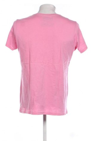 Męski T-shirt Pull&Bear, Rozmiar L, Kolor Różowy, Cena 44,94 zł