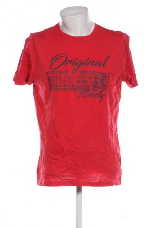 Męski T-shirt Ronley, Rozmiar L, Kolor Czerwony, Cena 62,99 zł