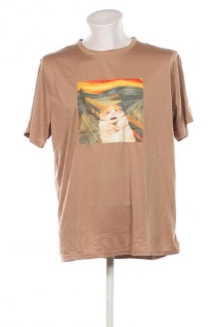 Herren T-Shirt SHEIN, Größe XXL, Farbe Braun, Preis € 5,99