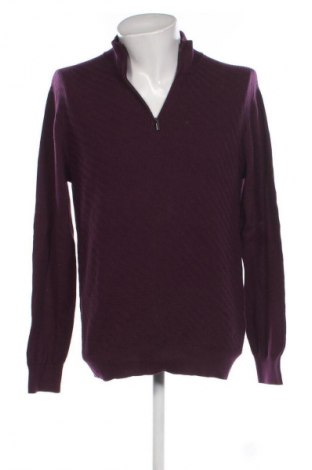Herrenpullover Cortefiel, Größe M, Farbe Lila, Preis 33,99 €