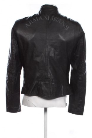 Męska skórzana kurtka Armani Jeans, Rozmiar L, Kolor Czarny, Cena 1 420,18 zł