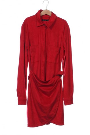 Rochie Bershka, Mărime XS, Culoare Roșu, Preț 163,99 Lei