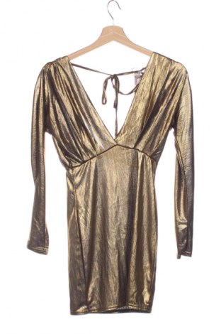 Kleid Boohoo, Größe XXS, Farbe Golden, Preis 28,39 €