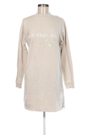 Kleid Calvin Klein Jeans, Größe S, Farbe Beige, Preis € 109,99