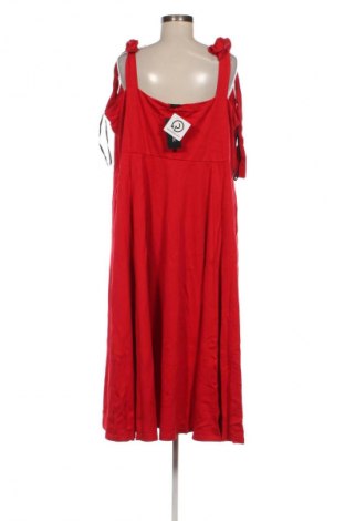 Рокля City Chic, Размер XXL, Цвят Червен, Цена 39,99 лв.