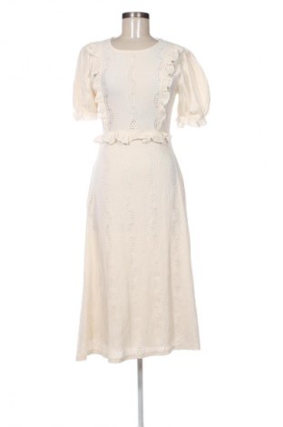 Kleid Zara, Größe M, Farbe Ecru, Preis 17,39 €
