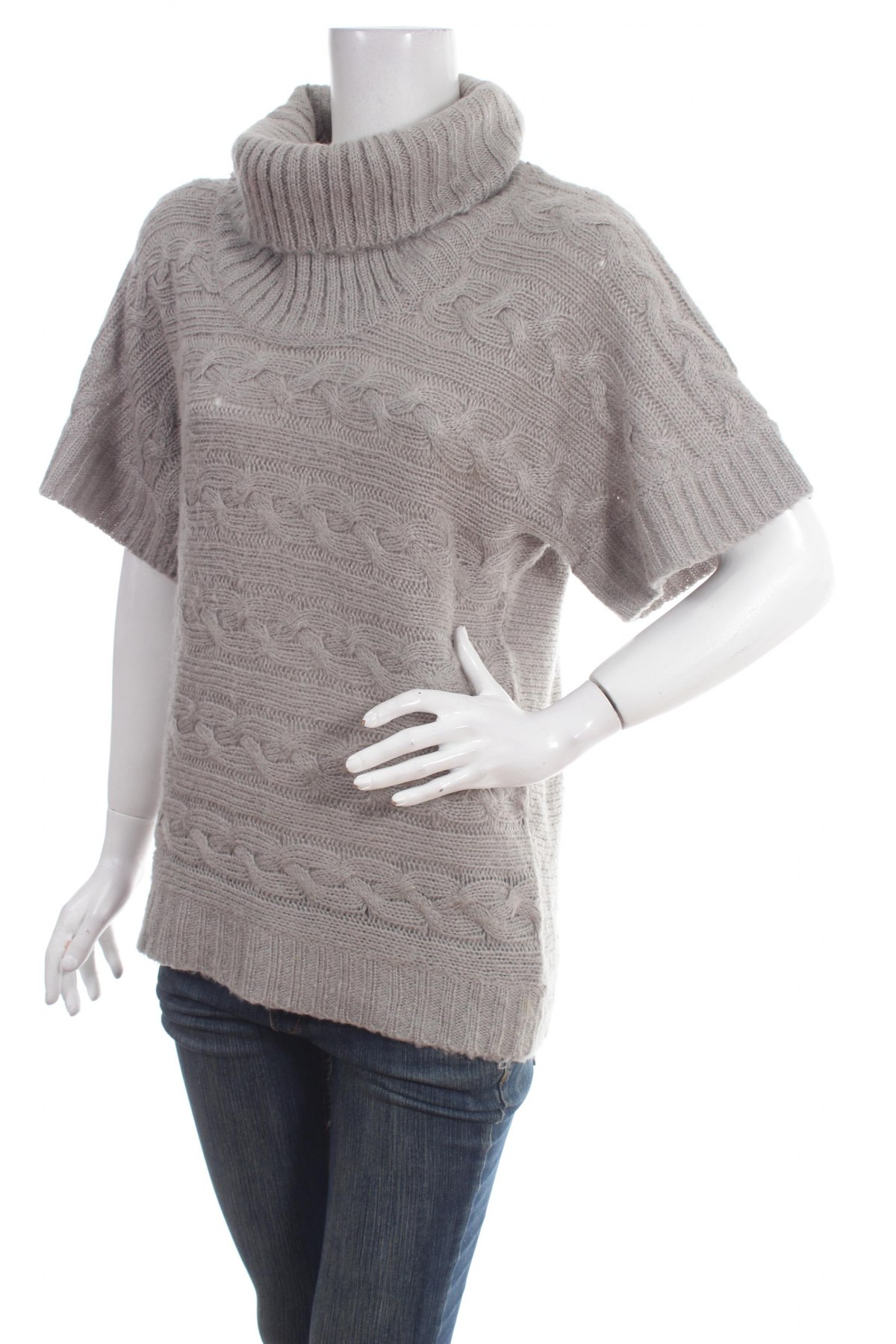 Дамски пуловер Casual Clothing, Размер S, Цвят Сив, Цена 24,65 лв.