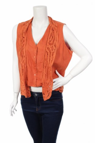 Γυναικείο πουκάμισο Biba, Μέγεθος XL, Χρώμα Πορτοκαλί, Τιμή 17,42 €