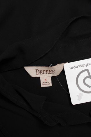 Γυναικείο πουκάμισο Decree, Μέγεθος S, Χρώμα Μαύρο, Τιμή 9,28 €