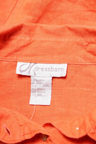 Γυναικείο πουκάμισο Dressbarn, Μέγεθος L, Χρώμα Πορτοκαλί, Τιμή 17,32 €