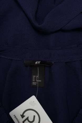 Γυναικείο πουκάμισο H&M, Μέγεθος XS, Χρώμα Μπλέ, Τιμή 15,46 €