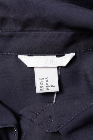 Γυναικείο πουκάμισο H&M, Μέγεθος L, Χρώμα Μπλέ, Τιμή 16,49 €