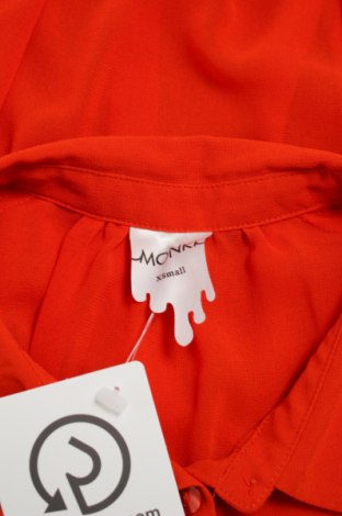 Γυναικείο πουκάμισο Monki, Μέγεθος XS, Χρώμα Πορτοκαλί, Τιμή 22,68 €